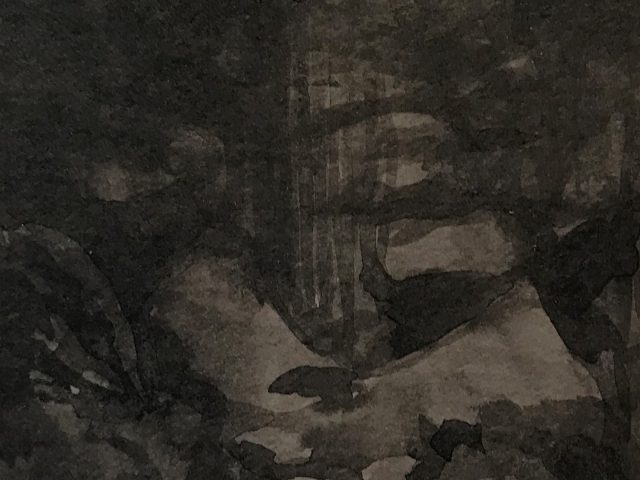 Twilight III   Japanese ink on paper 14,7 x 10,5 cm