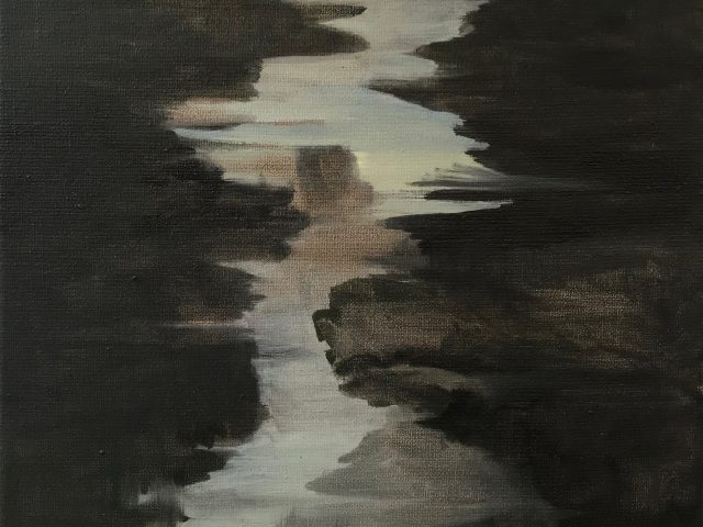 Down that slow river / 40 x 30 cm / oil on canvas